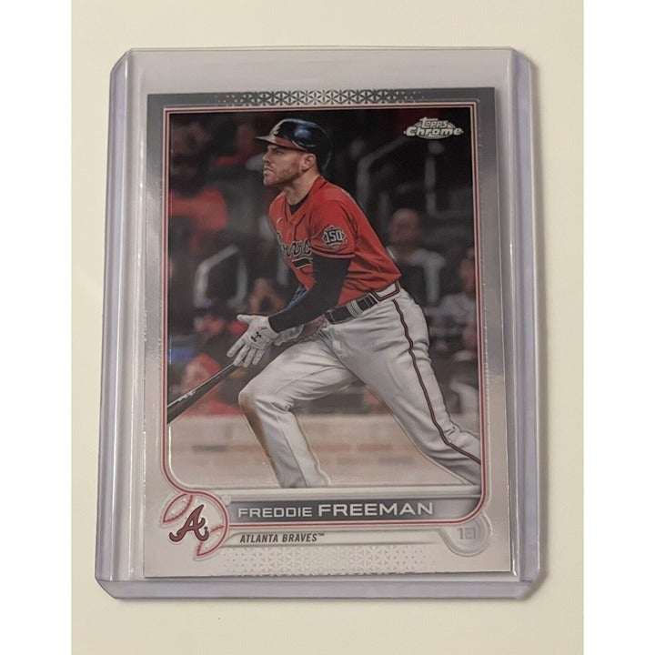 Freddie Freeman* - 2022 Topps Chrome Card #14 - MLB Atlanta Braves - WS Champion