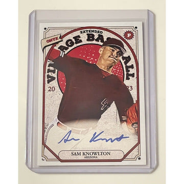 Sam Knowlton RC 2023 Onyx Vintage Extended Baseball On Card - OASK Diamondbacks*