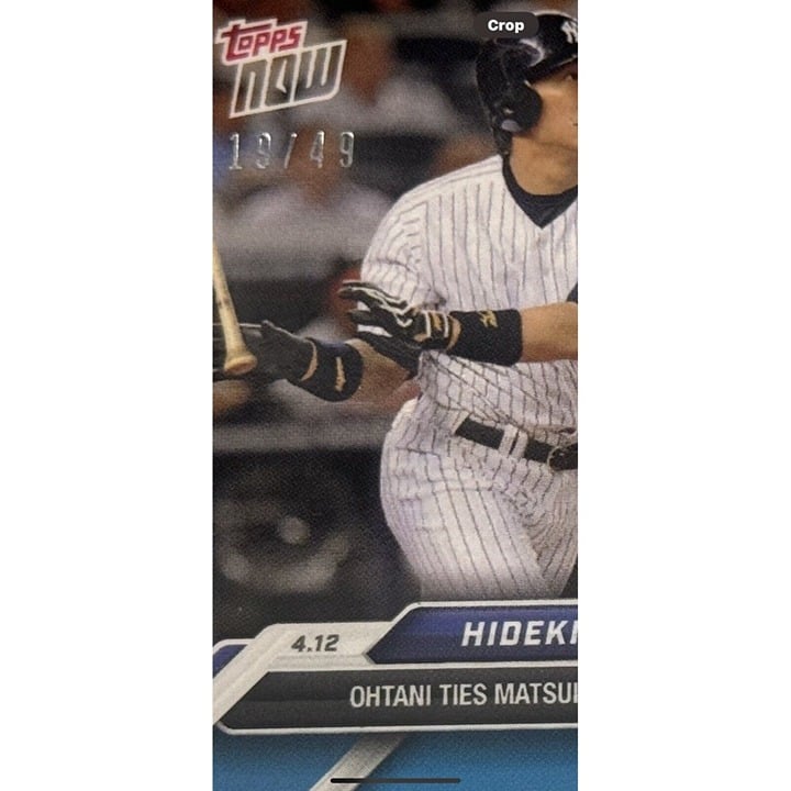 19/49* Hideki Matsui/Shohei Ohtani 2024 MLB TOPPS NOW #70 - Ties Matsui Most HR*