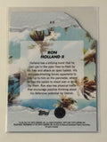 2025 Topps Finest Arrivals Ron Holland II Detroit Pistons rookie card back view in protective sleeve