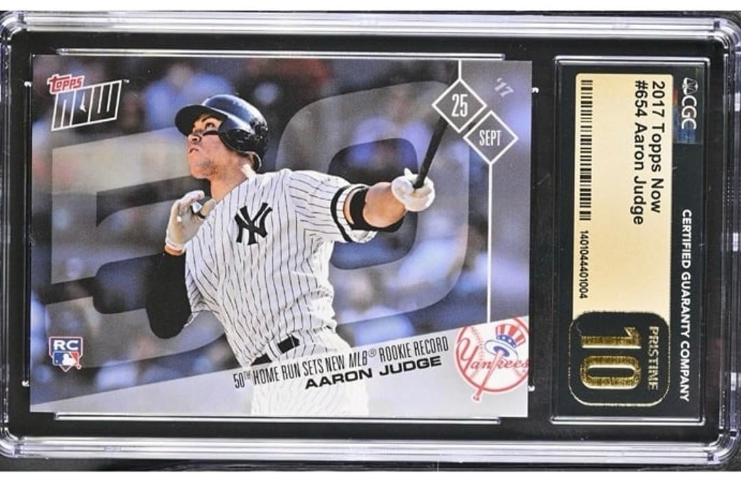 2017 Topps Now - Aaron Judge RC #654 MLB New York Yankees Rookie - Graded CGC 10