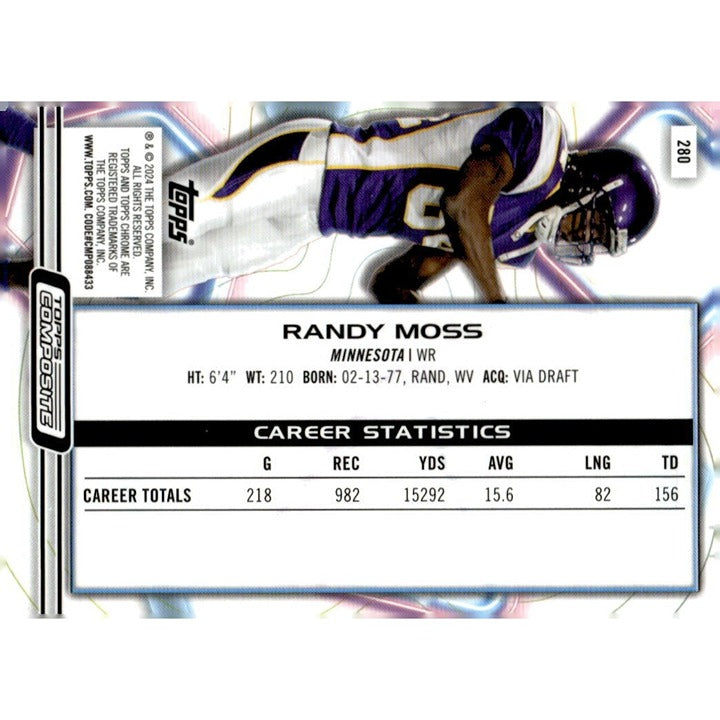 2023 Topps Composite NFL Football Randy Moss Minnesota Vikings 280 Hall Of Fame*
