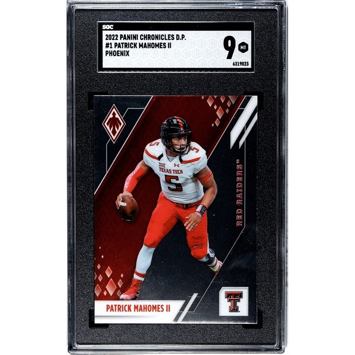 2022 Panini Phoenix Patrick Mahomes RC NFL Chronicles Draft Picks Card #1 SGC 9*
