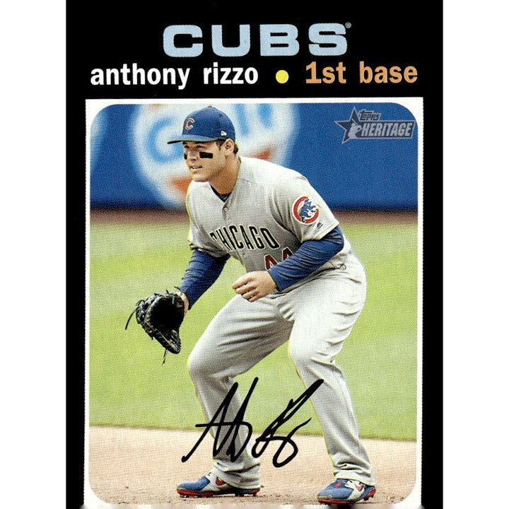 2020 Topps Heritage Anthony Rizzo* - MLB AL New York Yankees Baseball Card #373