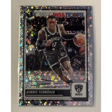 2023-24 Hoops Premium Stock Dennis Schroder Prism* Basketball NBA Nets Card #153