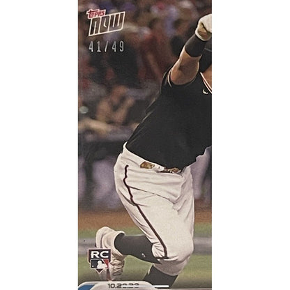 Gabriel Moreno* /49 RC Arizona D’Backs 2023 MLB TOPPS NOW 1027 World Series Card