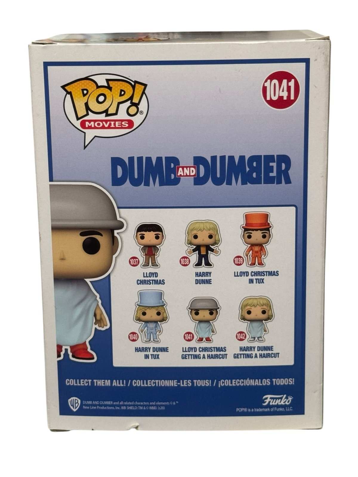 Lloyd Christmas Pop 1041 Funko Pop from Dumb and Dumber haircut scene collectible