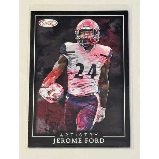 2022 SAGE Artistry Jerome Ford RC Cleveland Browns/Cincinnati Football RC ART-JF