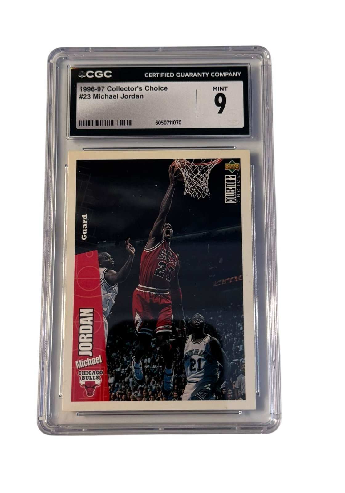 1996-97 Collectors Choice Michael Jordan #23 basketball card CGC 9 Mint in new protective slab
