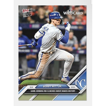 Bobby Witt Jr. 2024 MLB Topps NOW® MLB KC Royals WILD Card Series - GW RBI #794*