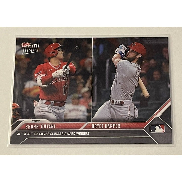 2023 Topps Now Shohei Ohtani/Bryce Harper Limited EXCLUSIVE* Silver Slugger SS-9