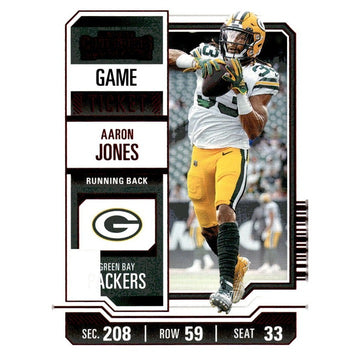 2023 Panini Contenders Aaron Jones* Season Ticket NFL Green Bay Packers Card #36