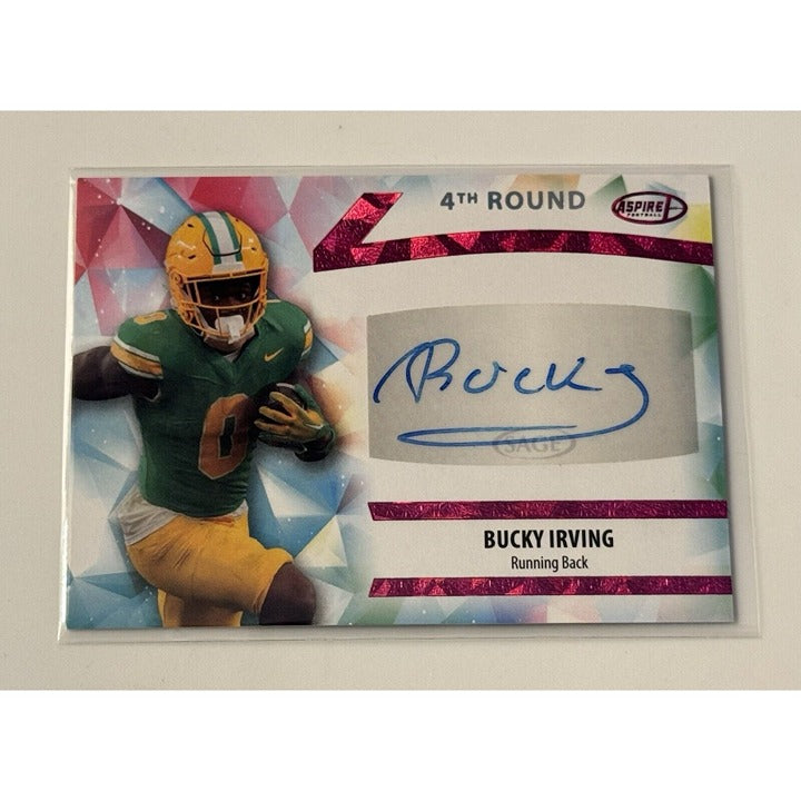 2024-SAGE ASPIRE-BUCKY IRVING RC* Auto FOIL ROOKIE Card ASP- BI - OREGON-TB Bucs