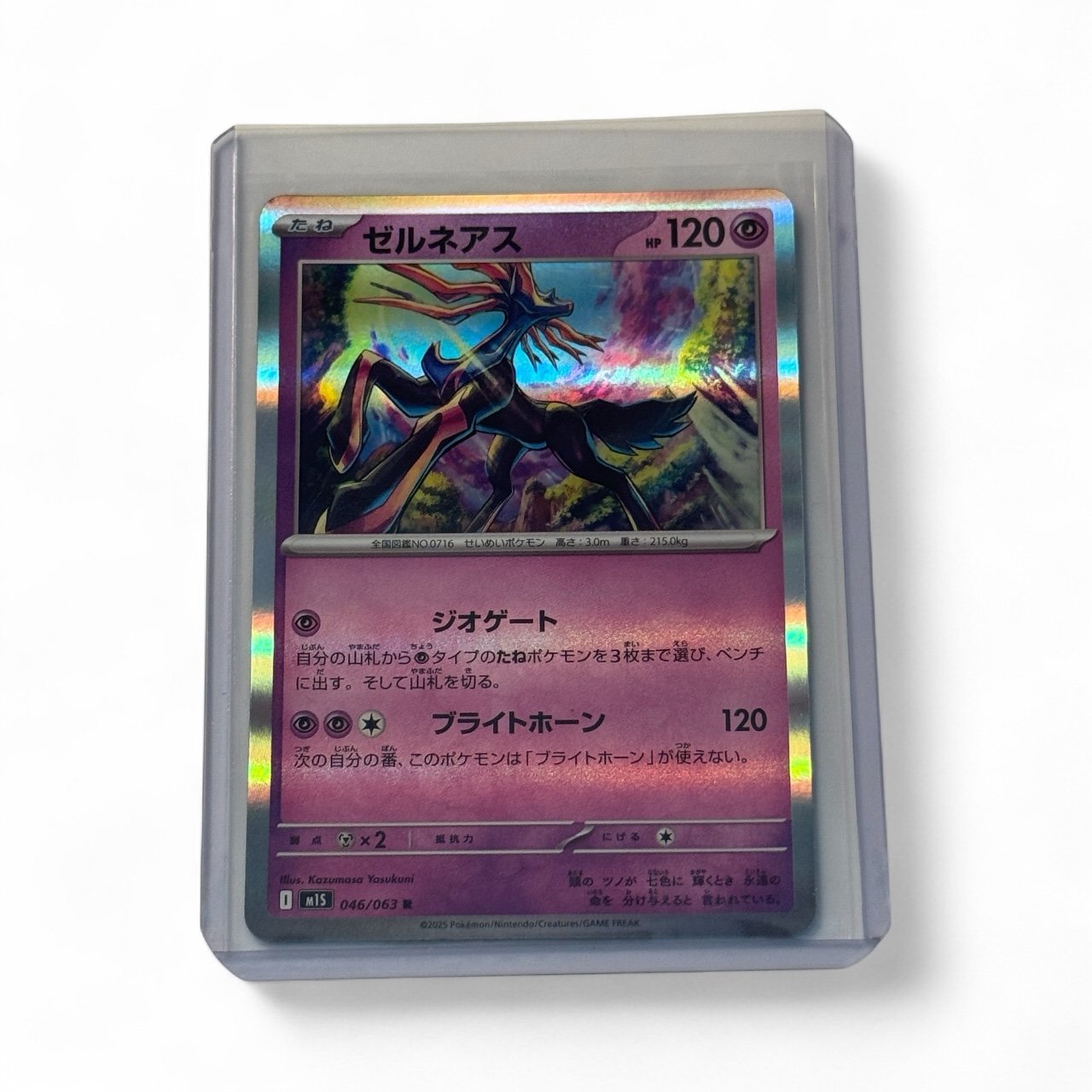 "Pokemon Japanese Mega Symphophonia - Xerneas Holo (ElL *アス）- Card Number 046/63