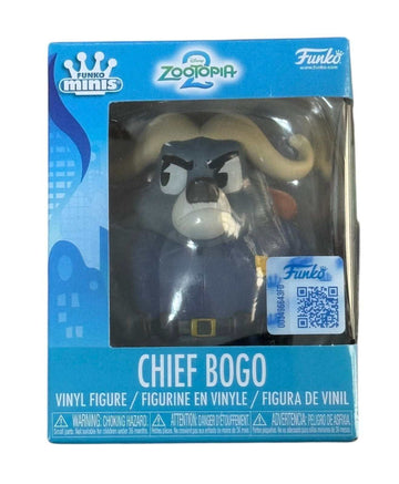 Sealed Funko Minis Disney Zootopia Chief Bogo vinyl figure in original box