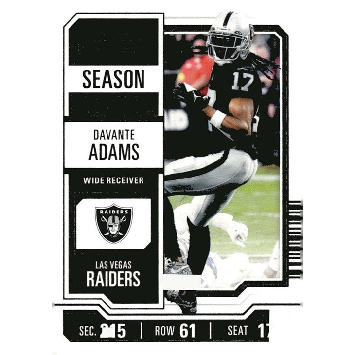 2023 Panini Contenders #53 - Davante Adams Season Ticket Retail - NFL LV Raiders