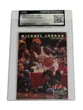 1992 SkyBox USA Basketball Michael Jordan Game Strategy card CGC certified authentic in Team USA uniform