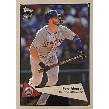 2022 Topps X 1952 - Naturel Pete Alonso - Card #32 - MLB New York Mets Baseball