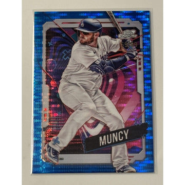 67/99 COLOR MATCH! 2024 Topps Chrome Cosmic Max Muncy BLUE Refractor Dodgers MLB