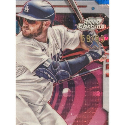 67/99 COLOR MATCH! 2024 Topps Chrome Cosmic Max Muncy BLUE Refractor Dodgers MLB