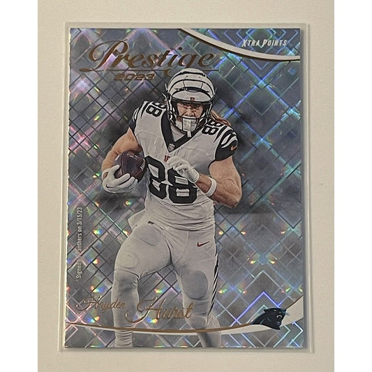 Hayden Hurst* 2023 Panini Prestige Hyper Xtra Points - NFL Carolina Panthers #42