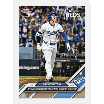 NLDS! Shohei Ohtani* 2024 Topps Now 1at Career Postseason HR Dodgers #801 READY!