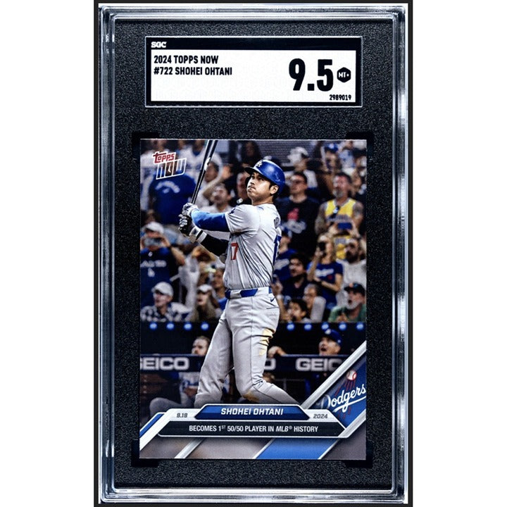 2024 Topps Now SHOHEI OHTANI #722 1st 50/50 Player In History LA Dodgers SGC 9.5