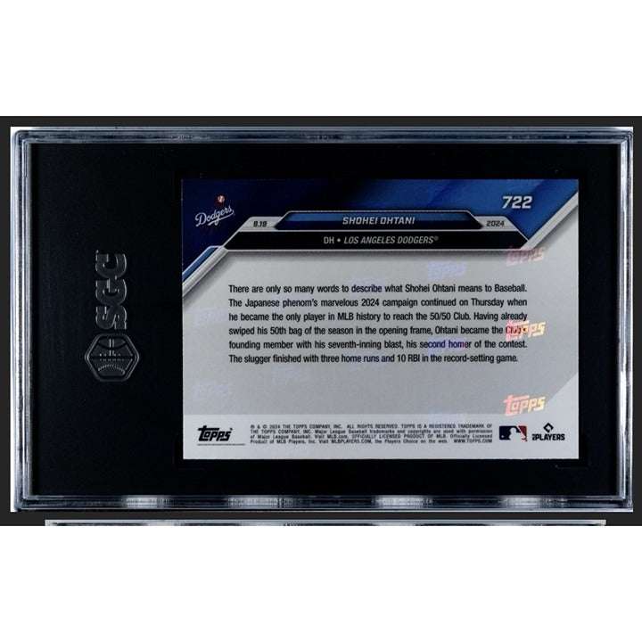 2024 Topps Now Shohei Ohtani #722 graded 9.5 MLB Dodgers limited edition collectible card