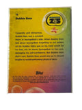 Topps Chrome SpongeBob 25th Anniversary Bubble Bass #19 trading card back with character text and logo