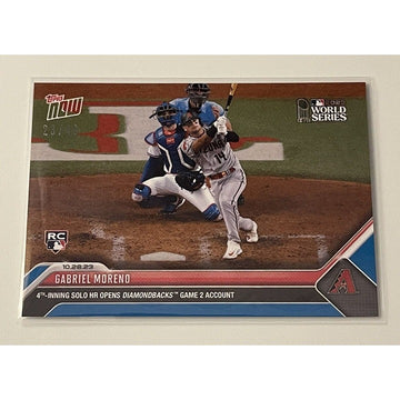 2023 Topps NOW 23/49 Gabriel Moreno RC 4th Inning  HR - World Series Card #1054*