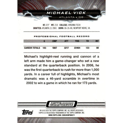 2023 Topps Composite NFL Football Michael Vick Atlanta Falcons - Dirty Birds #96