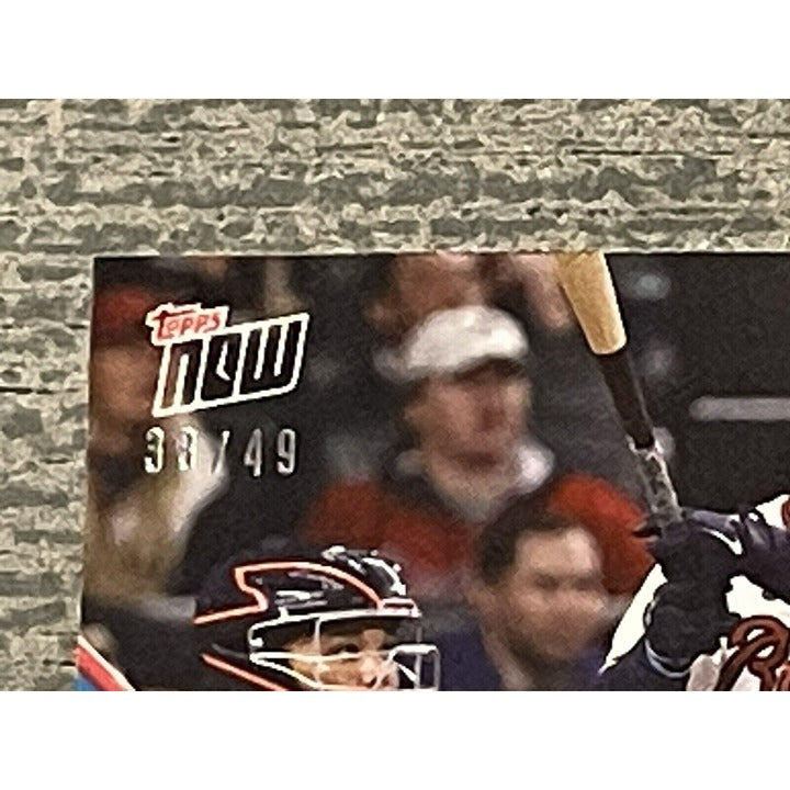 2021 TOPPS NOW® 33/49 EDDIE ROSARIO Card #1025 Most Hits 23 World Series Braves*