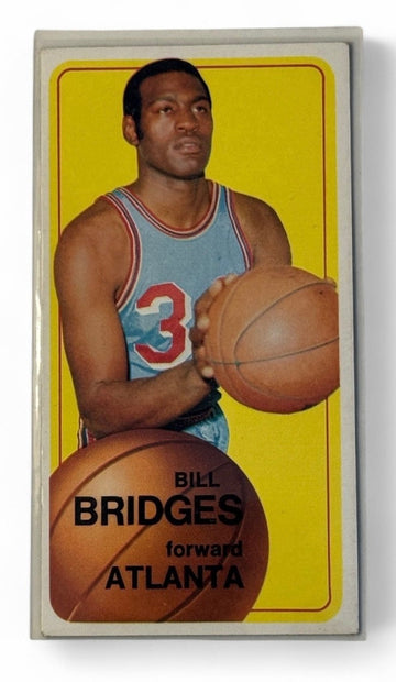 1970-71 Topps Bill Bridges Tallboy Card
#71 NBA Atlanta Hawks - "Sharp Corners!"