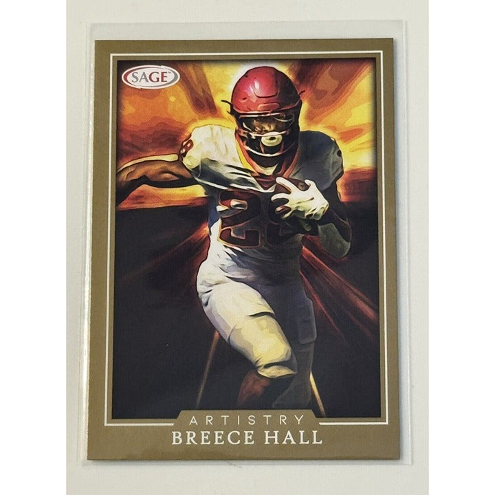 2022 Sage Artistry Breece Hall RC New York Jets - Iowa State Rookie ART-BH Card*