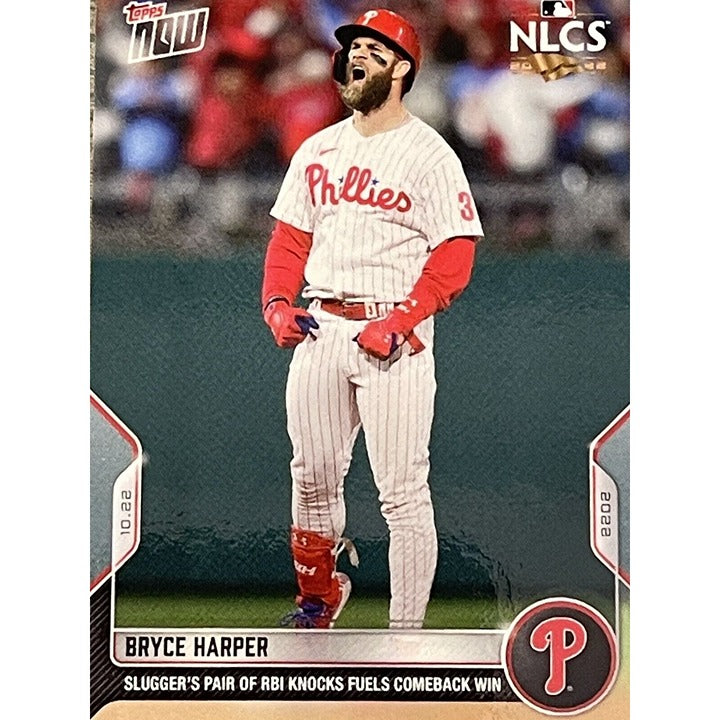 Bryce Harper 2022 MLB TOPPS NOW 2 HR NLCS Card #1118 Phillies MLB NLCS Playoffs*