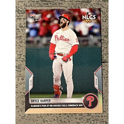 Bryce Harper 2022 MLB TOPPS NOW 2 HR NLCS Card #1118 Phillies MLB NLCS Playoffs*