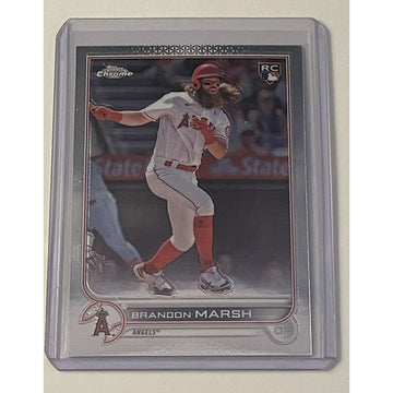 Brandon Marsh RC 2022 Topps Chrome RC MLB Los Angeles Angels Rookie Baseball 133