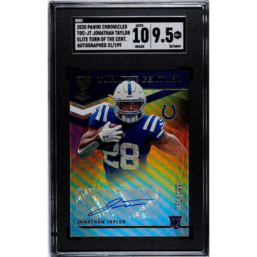 2020 Panini Chronicles Jonathan Taylor* 31/99 RC Auto Turn Of Century TOC-JT NFL
