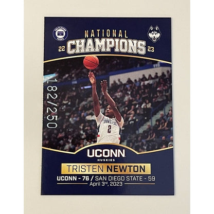 Tristen Newton* RC* 182/250* 2022 Campus Collection Players Trunk UCONN Huskies*