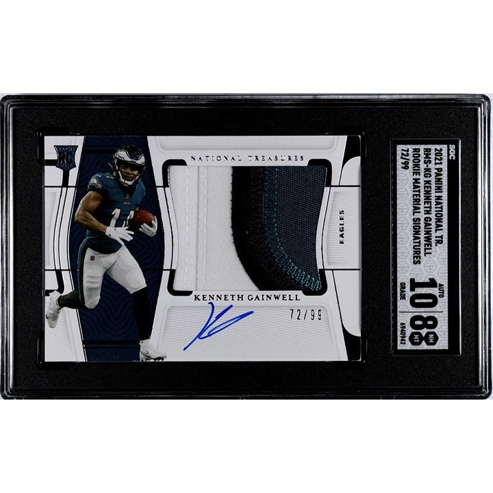 Kenneth Gainwell - 2021 National Treasures Rookie 4-Color Patch Autograph #72/99