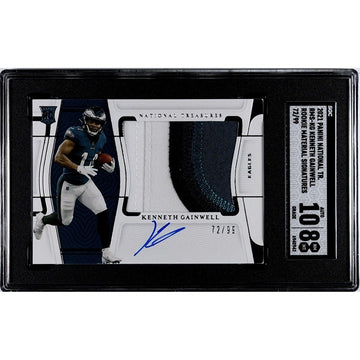 Kenneth Gainwell - 2021 National Treasures Rookie 4-Color Patch Autograph #72/99