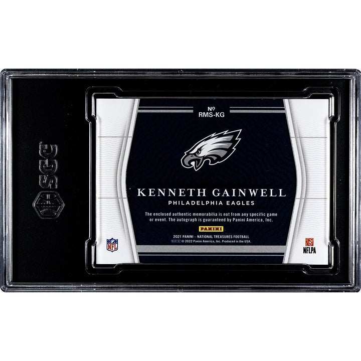 2021 Panini National Treasures Kenneth Gainwell 4-color patch autograph rookie card #72/99