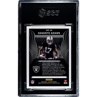 2022 Panini Illusions Davante Adams* Base #58 - NFL Las Vegas Raiders - SGC 9.5*