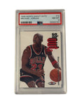 1998 Hoops Shout Outs Michael Jordan PSA 8 Chicago Bulls basketball card