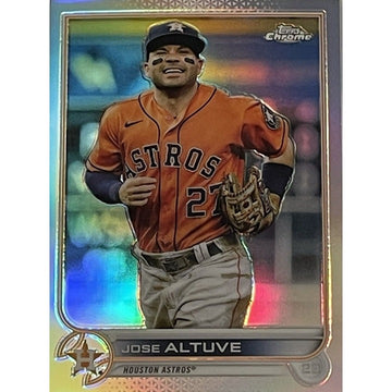 2022 Topps Chrome Jose Altuve* Refractor #6 MLB - Houston Astros - World Champs*