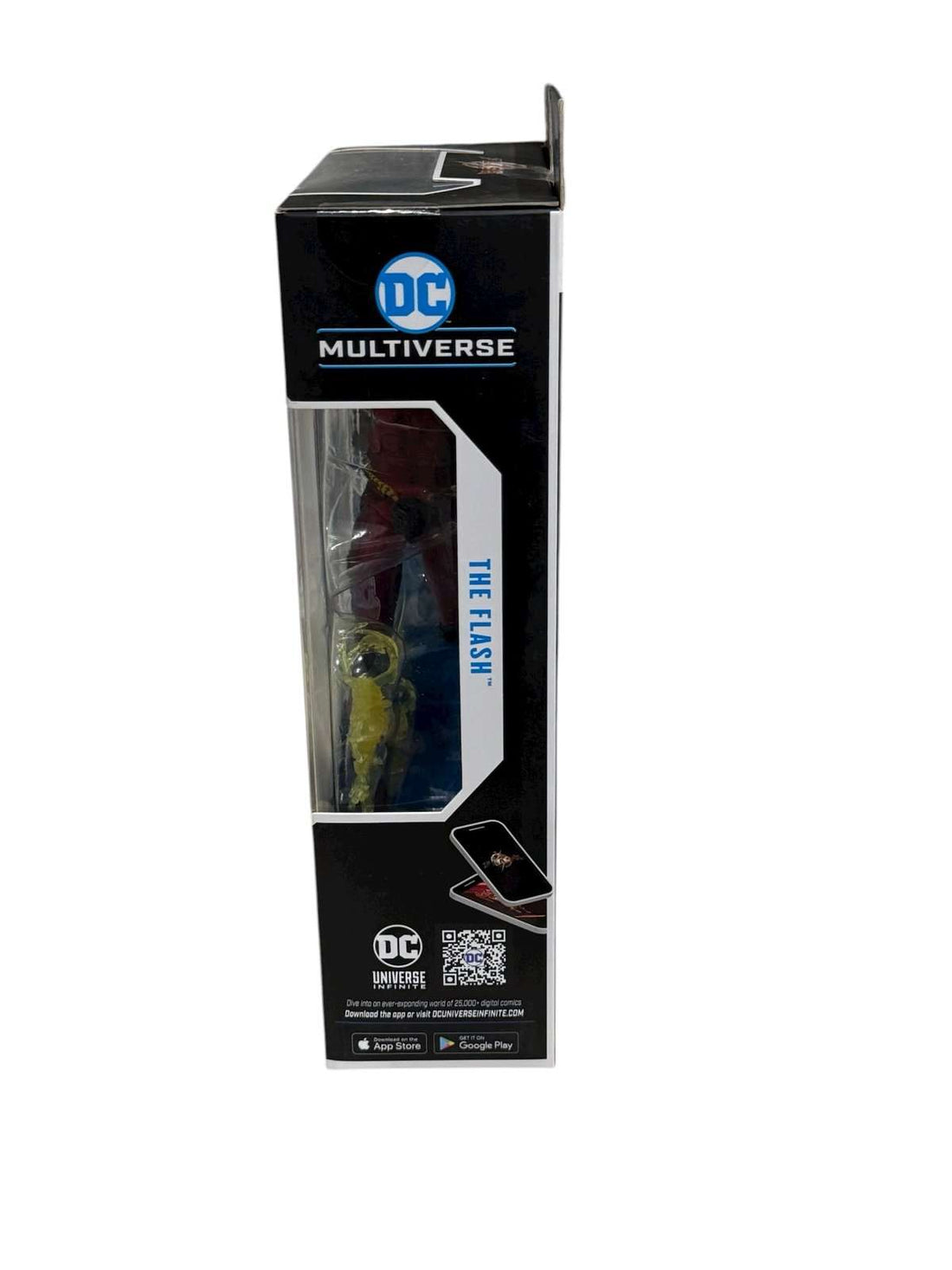 McFarlane DC Multiverse The Flash Movie 7 inch action figure with lightning bolt accessories in sealed packaging