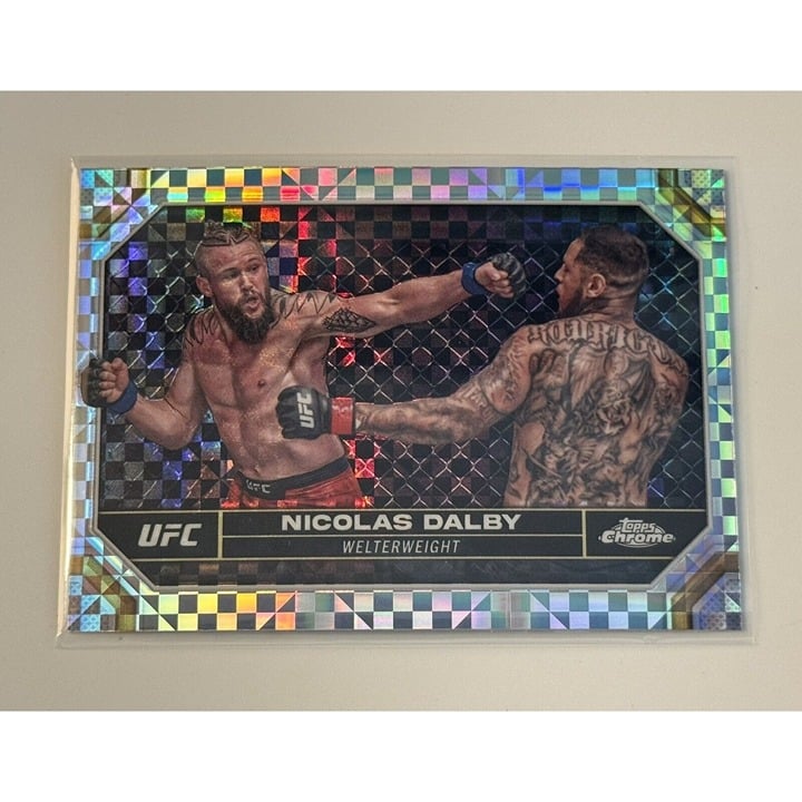 Nicolas Dalby Prizm Refractor UFC 2024 Topps Chrome Welterweight UFC Debut #149
