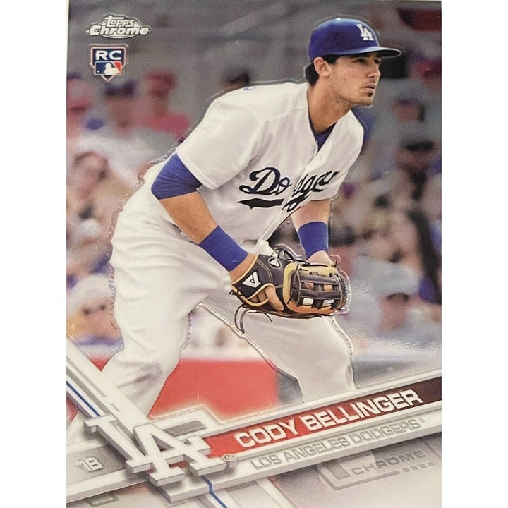 2017 TOPPS Chrome Cody Bellinger* RC MLB LA DODGERS Rookie Card #79 JUST PULLED!