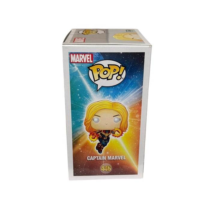 Funko Pop! Captain Marvel 446 glow-in-the-dark vinyl figure in unopened collectible packaging