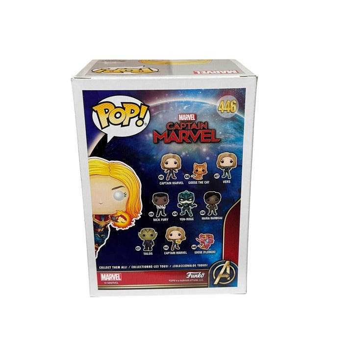 Funko Pop! Captain Marvel 446 exclusive glow-in-the-dark vinyl figure in unopened box